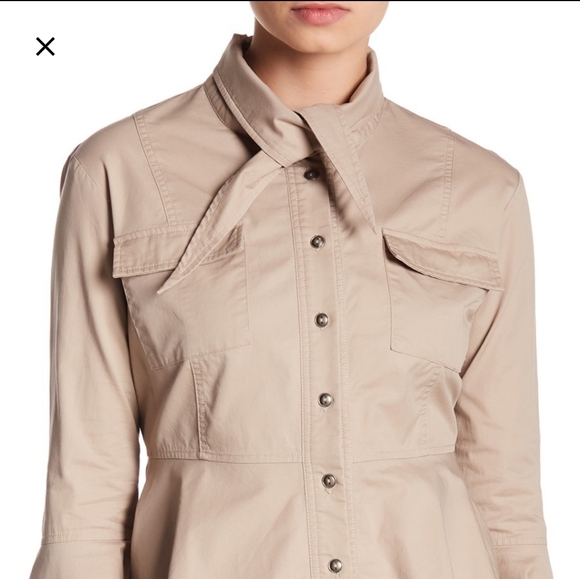 NWT: Tie Detail & Bell Sleeve Blouse - Picture 3 of 5